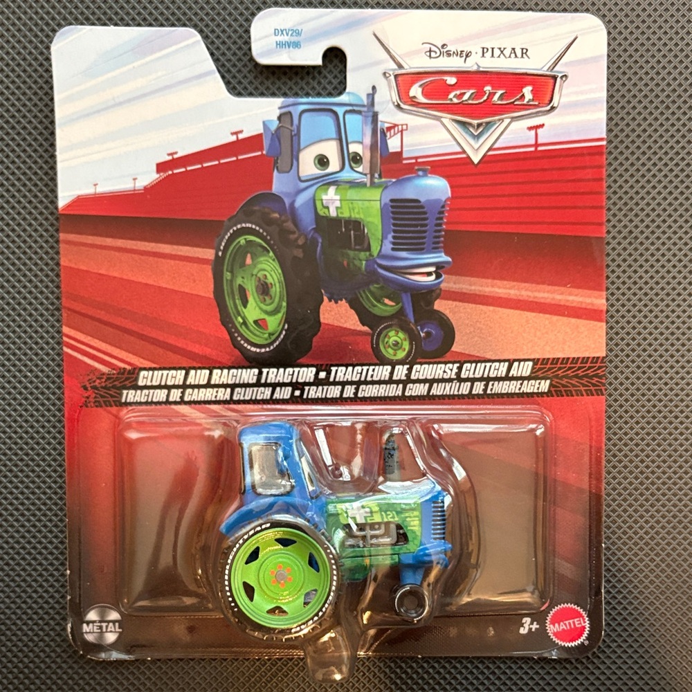 Disney Pixar Cars Clutch Aid Racing Tractor - Blue and Green